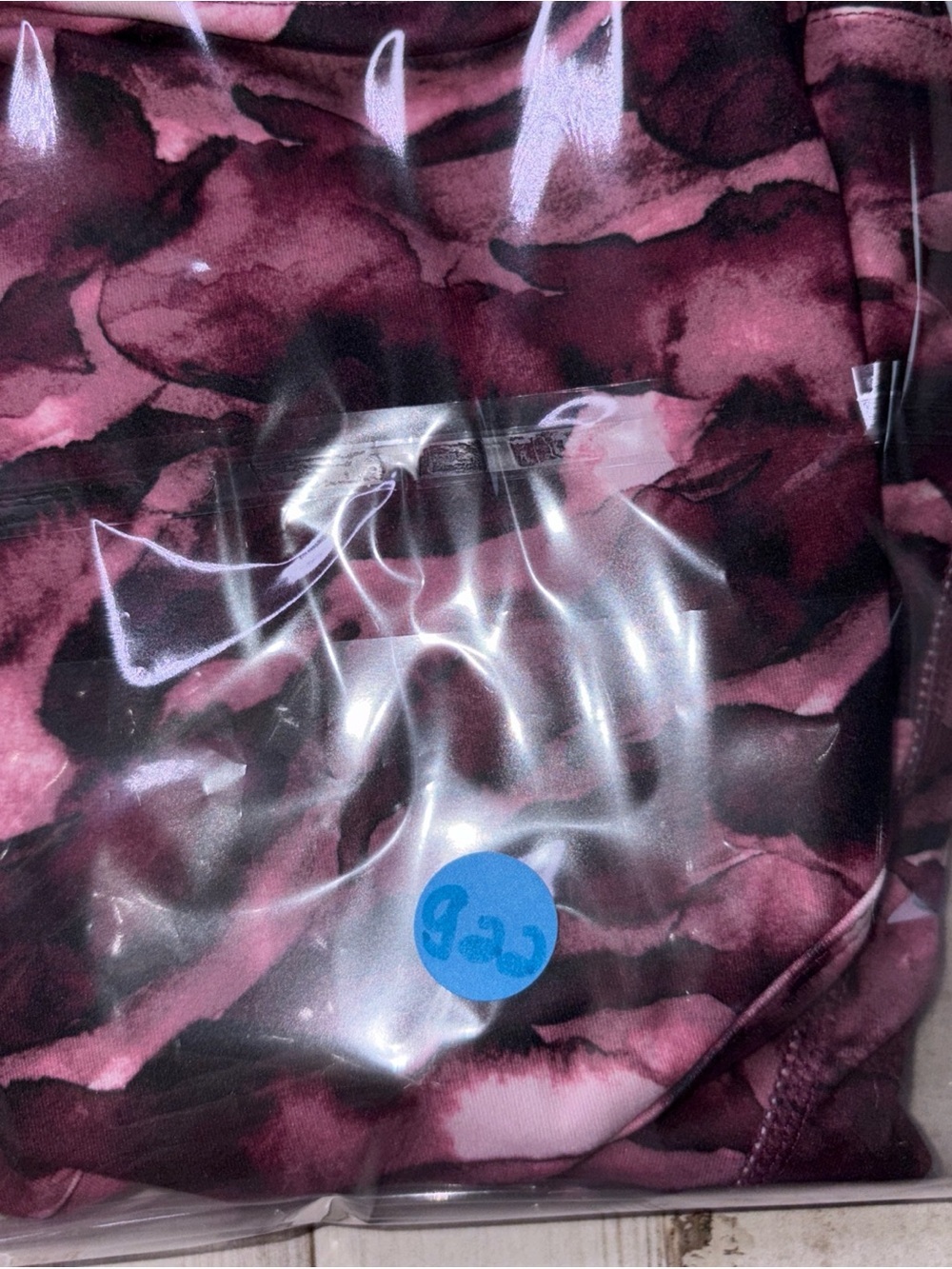 JONES NEW YORK 3X Sport Maroon Camo Print Crop Shelf Bra Activewear NWT - Picture 13 of 13